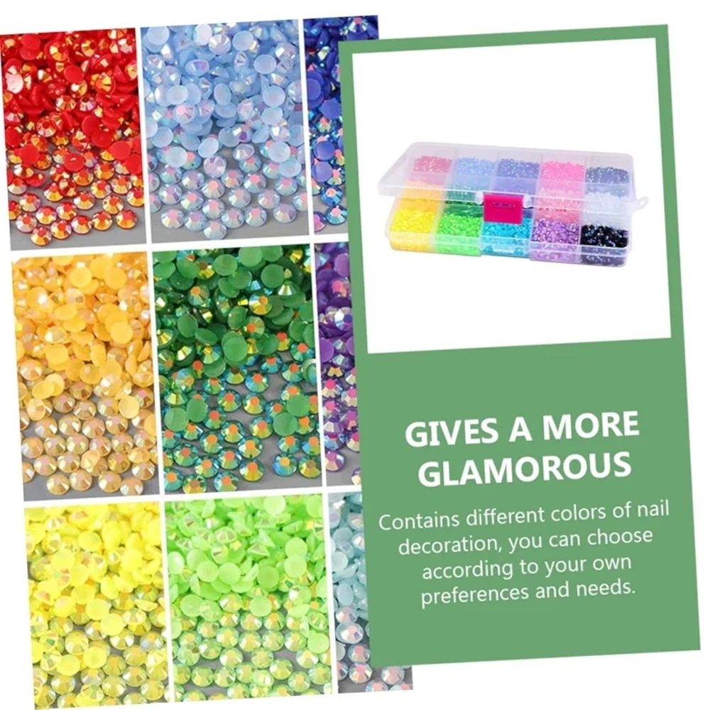 Colorful DIY Rhinestone Nail Art Set - Picture 5 of 9